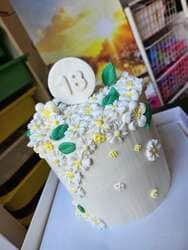 עוגת פרחי סוכר