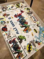 עוגות גן עם דף סוכר, קצפת ואלמנטים