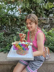 דובי "רנה" עם סוכריות קישוט