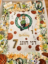 עוגות גן עם דף סוכר, קצפת ואלמנטים