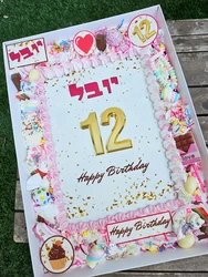 עוגות גן עם דף סוכר, קצפת ואלמנטים