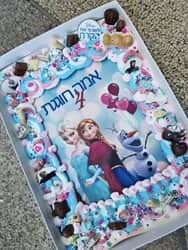 עוגות גן עם דף סוכר, קצפת ואלמנטים