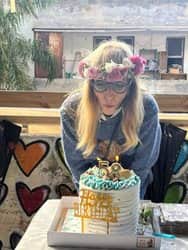 עוגת פרחי סוכר