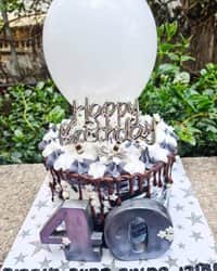 עוגת מספר ובלון